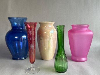 Assortment Of Colorful Vases