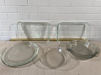 Pyrex & Anchor Glass Pan, Pie And Plate Collection