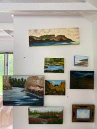 8 Original Paintings Oil On Canvas By Carol Sica Local Berkshire Artist