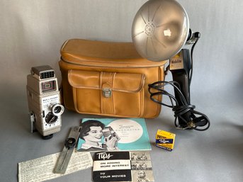 Vintage Bell & Howell Sunometer 8mm Movie Camera With Extras