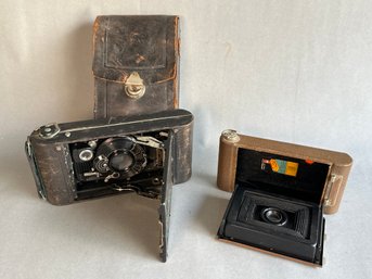 Vintage Pocket Kodak & Hawkeye Folding Model Cameras