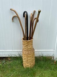 A Collection Of Canes & Walking Sticks