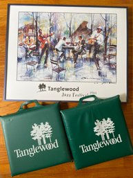 Tanglewood Jazz Festival 2001 Poster 30x24 Framed And Two Seat Cushions