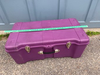 Purple Hard Plastic Trunk 32x13x17 By Contico