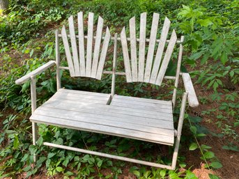 Lovely Folding Patio Garden Love Seat 46x21x41 Wood