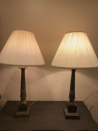 Vintage Brass Colored Lamps