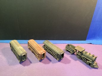 Vintage Or Antique Steel Or Cast Iron Train Set