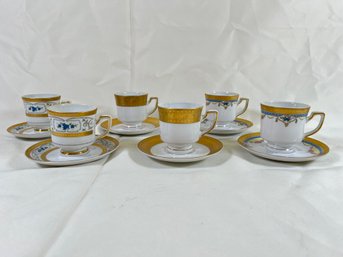 Winterling Kirchenlamitz Bavaria Germany 6 Espresso Cups And Saucer No Chips