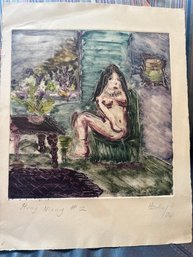 Unframed Print Of Nude Woman Hung Niang By Hzirlin