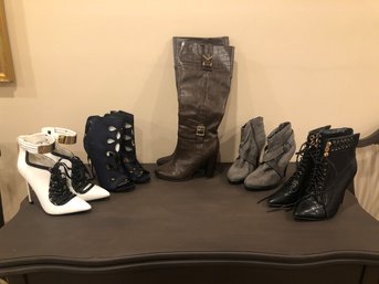 Lot Of Winter Shoes, Short And Long Boots -  New Or Barely Worn - Sizes 7.5-8