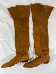 Arche Leather Suede Thigh High Boots Size 35