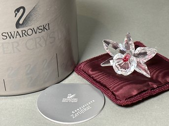 Swarovski Crystal Orchid With Box