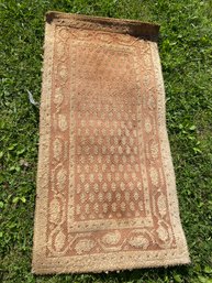 Tan Wool Area Rug 47x24'