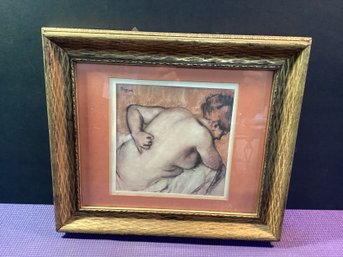 Edgar Degas (Sought After) And (well Listed Artist) In Nice Gold Frame Double Matted