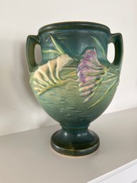 A Retro Roseville Freesia Trophy Vase #196-8, Measures 8.5x7in, Lot 1