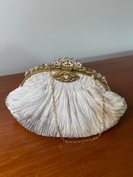 Unique Cucustom Handbag, Made In France, Circa 1940's, 9x6x5in