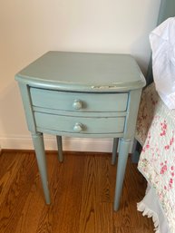 Pair Of Pottery Barn Charlotte Bedside Tables Nightstands 18x18x29 With Two Drawers