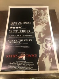 Sophies Choice Poster ,great Shape