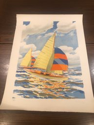 Pencil Signed Original Lithograph  Or Aquatint Hand Signed By Artist