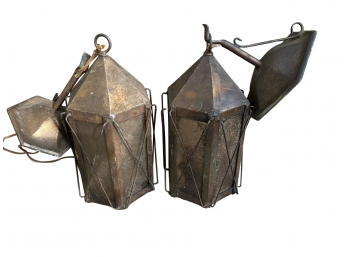 Pair Of Antique Carriage Lanterns