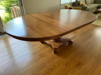 Beautifully American Made By Simply Amish Wood Pedestal Dining Table 11558 Round 54x30