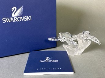 Swarovski Crystal Sea Turtles Figurine With Box