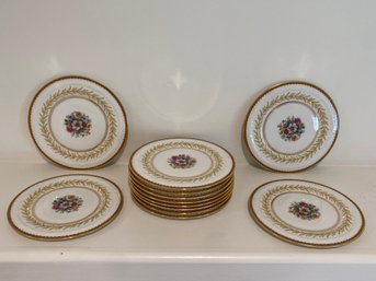 Limoges Small Plates 6.5in Raynaud Co Swan Porcelain Dure Beautiful Chip Free