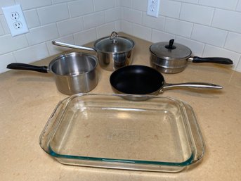 Glass Pyrex Pan Stainless Steel Pans Chantel Regal Scanpan Nonstick