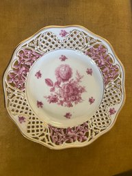 Schumann Bavarian Porcelain  Plate