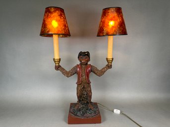 Fantastic Monkey Lamp With Mica Shades