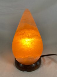 Tear Drop Shaped Himalayan Salt Lamp Adjustable Brightness