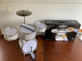 Mini Drum Kit 15x16x8in Desktop Cool Display For A Drummer