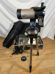 Celestron NexStar 4 Telescope Computer Guided Travel Case Tripod  Night Vision Led 10mm And 25mm Eyepieces