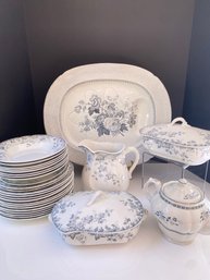 Blue & White Johnson Brothers & More China Grouping