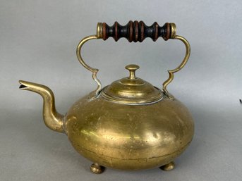 Beautiful Antique Brass Tea Pot