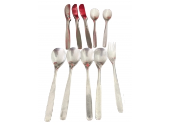 M C M Russell Wright Stainless Flatware- 10 Pieces