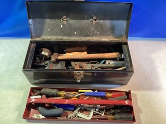 Metal Tool Box Full Of Great Tools In Working Condition, In Great Shape