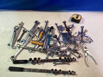 Large LotLarge Lot Of Mechanic Tools, Sockets, And Wrenches, Great Shape