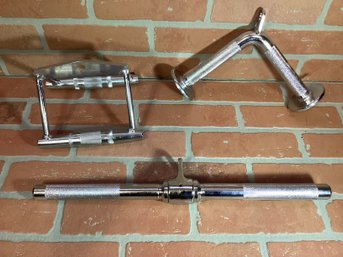 Heavy Duty Metal Work Out Handles Lot Of 3