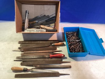 Very Large Lot Of Drillbits And Files