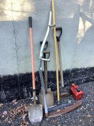 7 Garden Tools, & Gas Can