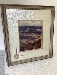 Signed Photograph And Arrowhead ,double Matted In Nice Frame Under Glass(grand Canyon)