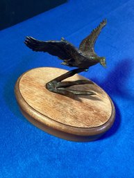 Duck  Flying Bronze, Signed And Numbered Also Label Underneath,