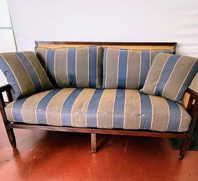 Wood And Cane Couch