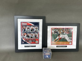 2009 Patriots Football & Red Sox Jacoby Ellsberg Prints