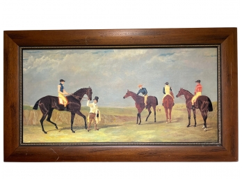Framed Equestrian  Painting