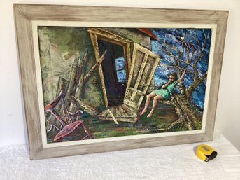 Listed Artist (howard Bocsendahl) O/C  Painting( Vintage) Great Shape