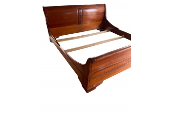 King Sized Cherry Sleigh Bed