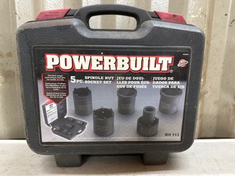 Power Built 5pc Spindle Nut Socket Set