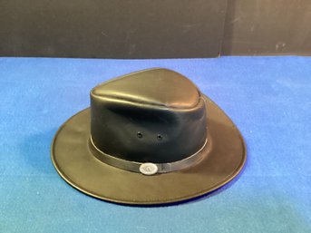 Genuine Leather Kakadu Australian Hat, Great Shape